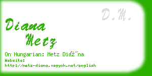 diana metz business card